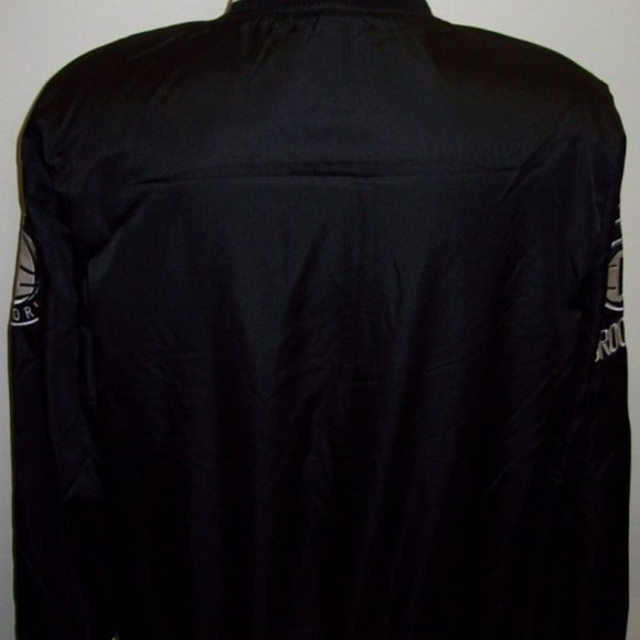 BROOKLYN NETS Rip Stop Full Zip Nylon Jacket M L X - Picture 7 of 8